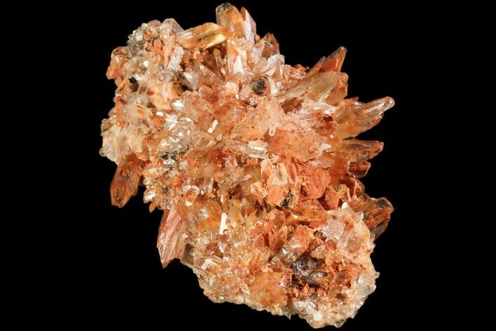 Orange Creedite Crystal Cluster - Durango, Mexico #84201